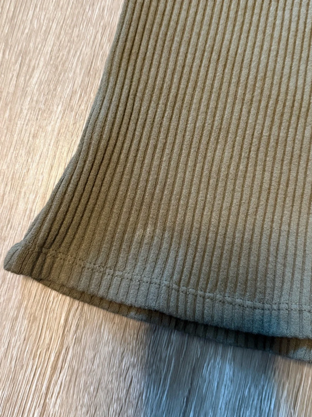 Free People Intimately Ribbed Button Tank Olive XS - Picture 6 of 9